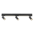 Schöner Wohnen 11794-18 - LED точково осветително тяло DANTE 3xGU10/10W/230V + LED/14,4W черно