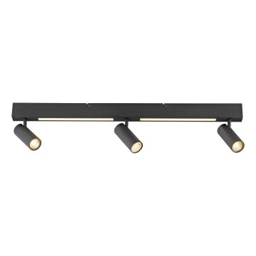 Schöner Wohnen 11794-18 - LED точково осветително тяло DANTE 3xGU10/10W/230V + LED/14,4W черно