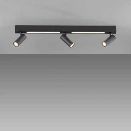 Schöner Wohnen 11794-18 - LED точково осветително тяло DANTE 3xGU10/10W/230V + LED/14,4W черно