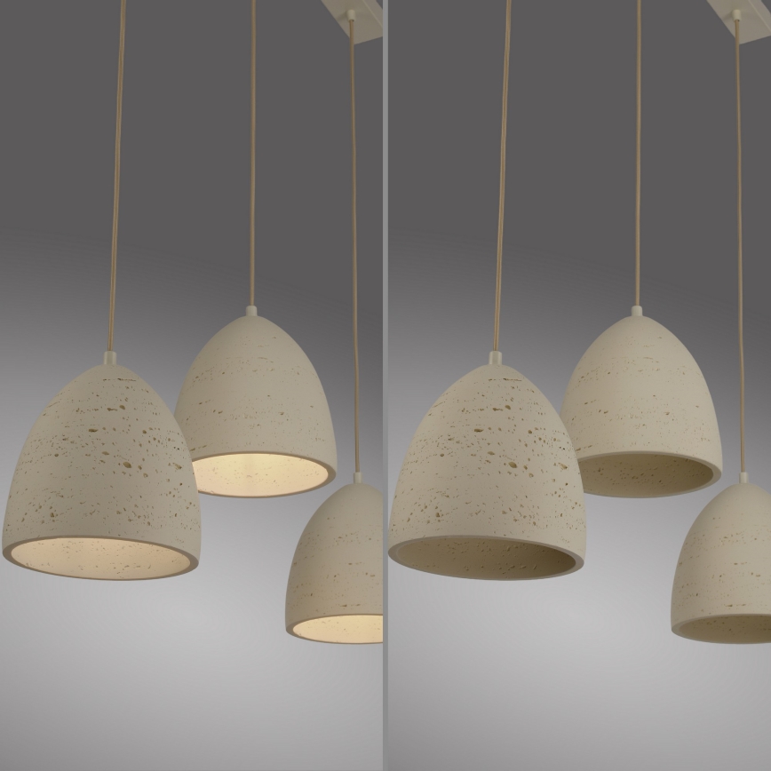 Schöner Wohnen 12541-42 - Полилей на кабел TRAVENTA 3xE27/40W/230V бетон