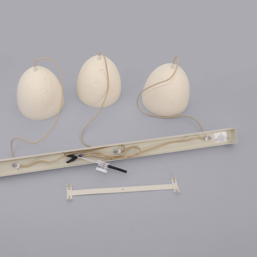 Schöner Wohnen 12541-42 - Полилей на кабел TRAVENTA 3xE27/40W/230V бетон