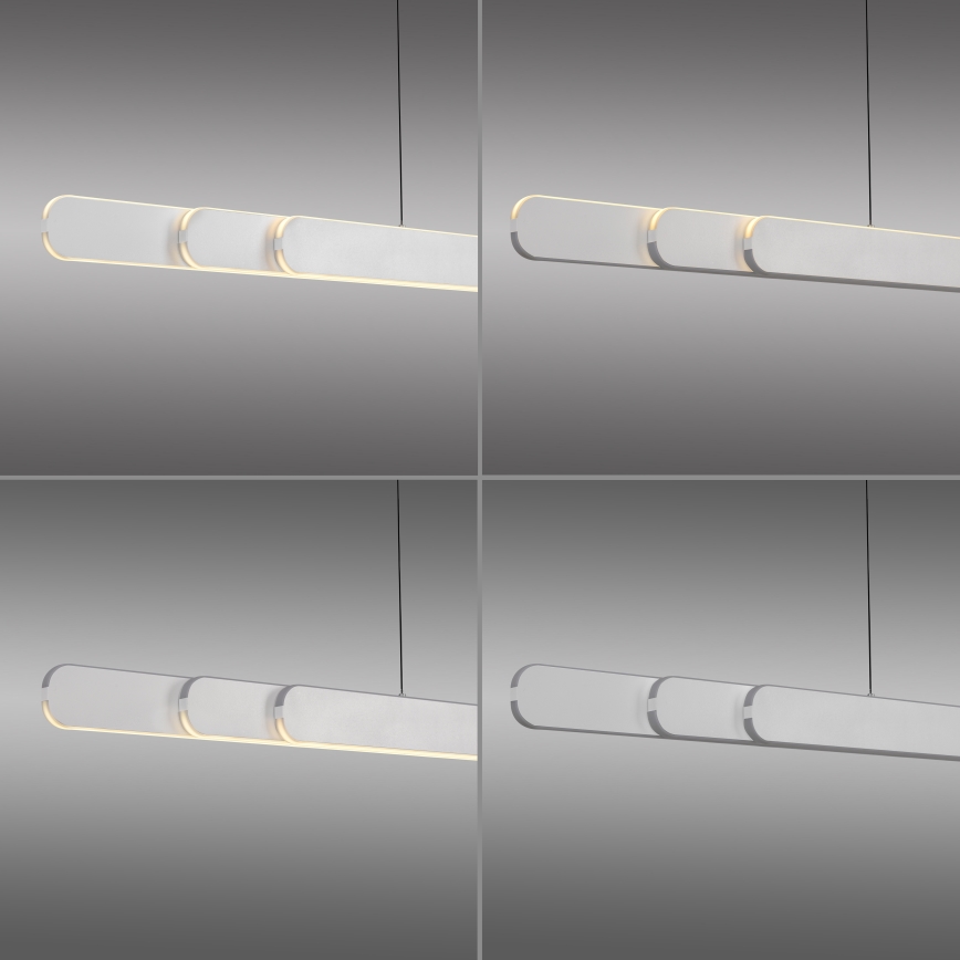 Schöner Wohnen 12577-16 - LED димируем полилей на кабел ADRIANA ROUND 2xLED/24W/230V 2700/3000/3500/4000/5000K 160 cm бял