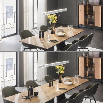 Schöner Wohnen 12577-16 - LED димируема висяща лампа на кабел ADRIANA ROUND 2xLED/24W/230V 2700/3000/3500/4000/5000K бяла