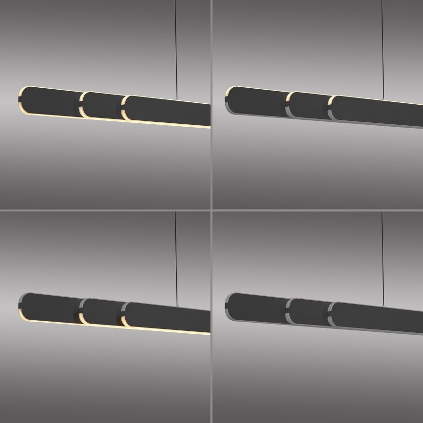 Schöner Wohnen 12577-18 - димируем LED висящ полилей на кабел ADRIANA ROUND 2xLED/24W/230V 2700/3000/3500/4000/5000K 160 cm черен