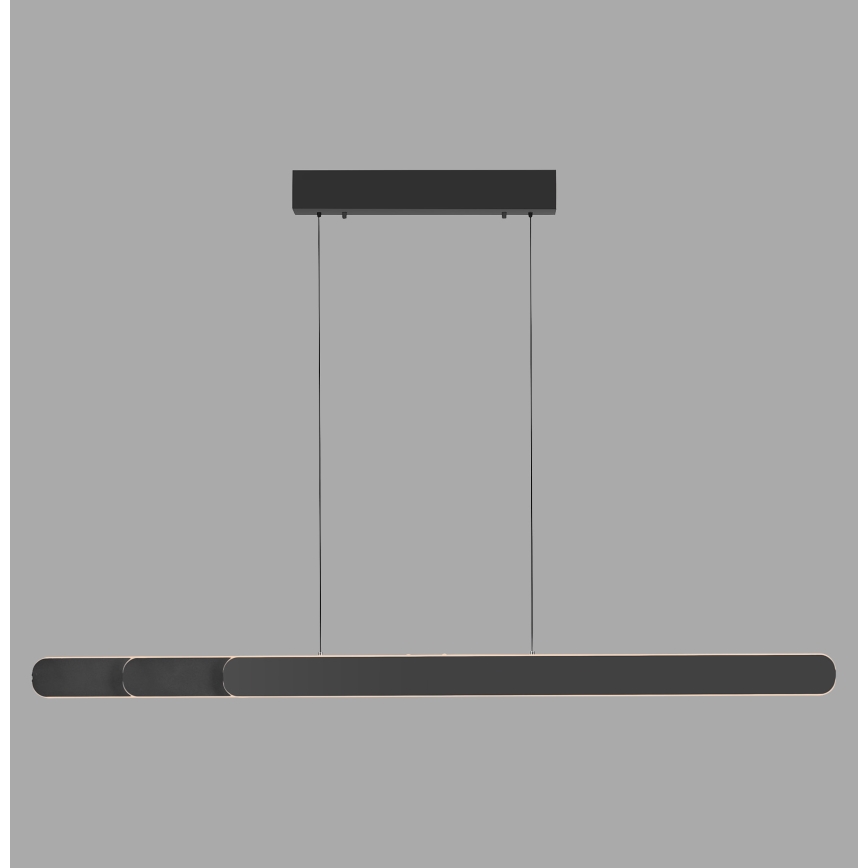 Schöner Wohnen 12577-18 - LED полилей на кабел ADRIANA ROUND с възможност за димиране 2xLED/24W/230V 2700/3000/3500/4000/5000K черен