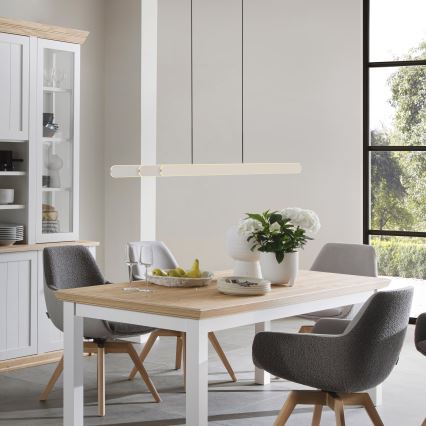 Schöner Wohnen 12577-39 - Димируема LED висяща лампа на кабел ADRIANA ROUND 2xLED/24W/230V 2700/3000/3500/4000/5000K сива