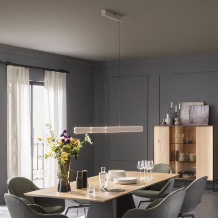 Schöner Wohnen 12577-39 - Димируема LED висяща лампа на кабел ADRIANA ROUND 2xLED/24W/230V 2700/3000/3500/4000/5000K сива