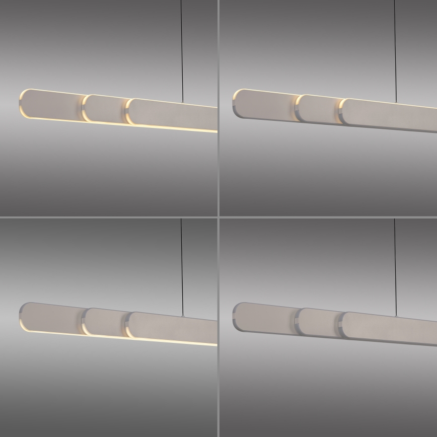 Schöner Wohnen 12577-39 - Димируема LED висяща лампа на кабел ADRIANA ROUND 2xLED/24W/230V 2700/3000/3500/4000/5000K сива