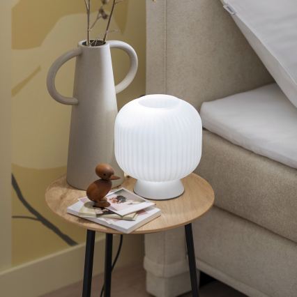 Schöner Wohnen 13573-16 - Настолна лампа NAMI 1xE27/25W/230V бяла