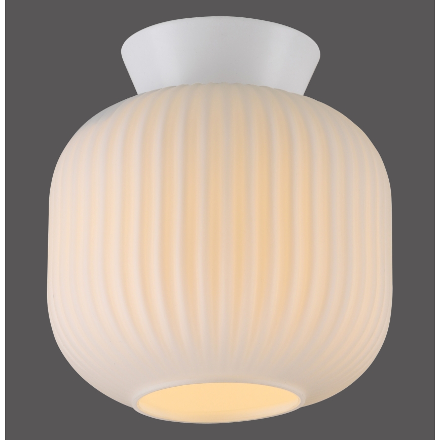 Schöner Wohnen 13574-16 - Таванно осветително тяло NAMI 1xE27/25W/230V диаметър 20 см бяло