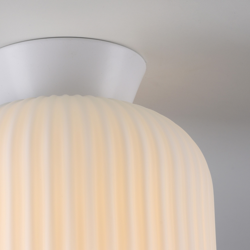 Schöner Wohnen 13574-16 - Таванно осветително тяло NAMI 1xE27/25W/230V диаметър 20 см бяло