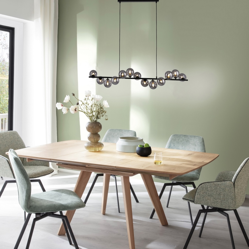 Schöner Wohnen 14504-18 - LED полилей на кабел DUBAI 13xG9/3W/230V черен/опушен