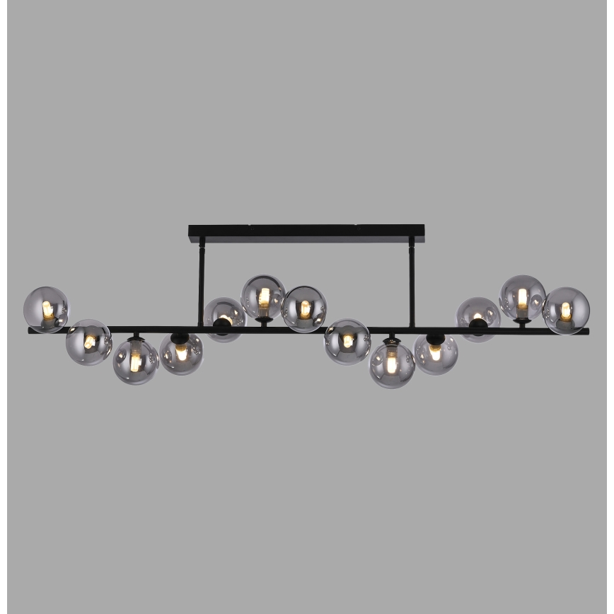 Schöner Wohnen 14505-18 - LED полилей, монтиран на тръба DUBAI 13xG9/3W/230V черен/опушен