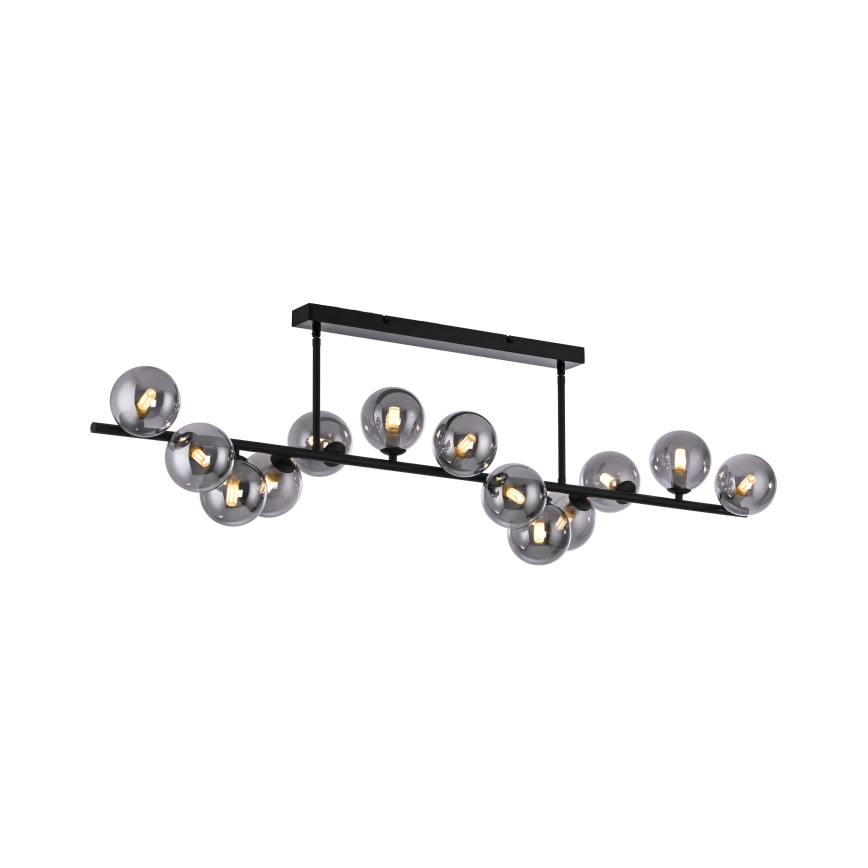 Schöner Wohnen 14505-18 - LED полилей, монтиран на тръба DUBAI 13xG9/3W/230V черен/опушен