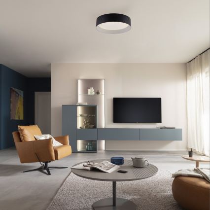 Schöner Wohnen 14593-18 - Димируемо LED таванно осветително тяло TAVOLI LED/10W/230V 2700–6500K диаметър 28,5 см черно + дистанционно управление