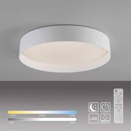 Schöner Wohnen 14594-16 - LED димируема плафонна лампа TAVOLI LED/20W/230V 2700-6500K Ø39 см бяла + дистанционно управление