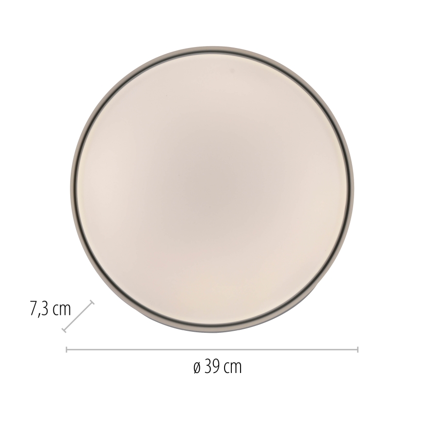 Schöner Wohnen 14594-16 - LED димируема плафонна лампа TAVOLI LED/20W/230V 2700-6500K Ø39 см бяла + дистанционно управление