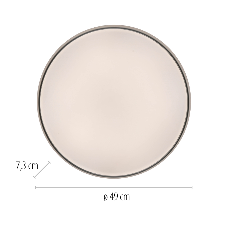 Schöner Wohnen 14595-16 - димируема LED таванна лампа TAVOLI LED/34W/230V 2700-6500K Ø 49 см бяла + дистанционно управление