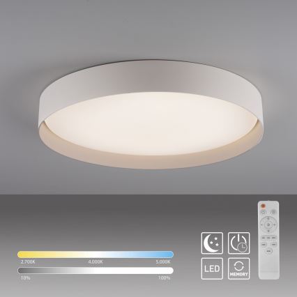 Schöner Wohnen 14595-39 - Димируем таванен LED плафон TAVOLI LED/34W/230V 2700-6500K Ø 49 см, сив + дистанционно управление