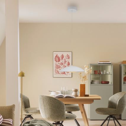 Schöner Wohnen 14606-16 - Димируем LED полилей с окачване на кабел LENTE LED/17W/230V Ø 40 см, бял