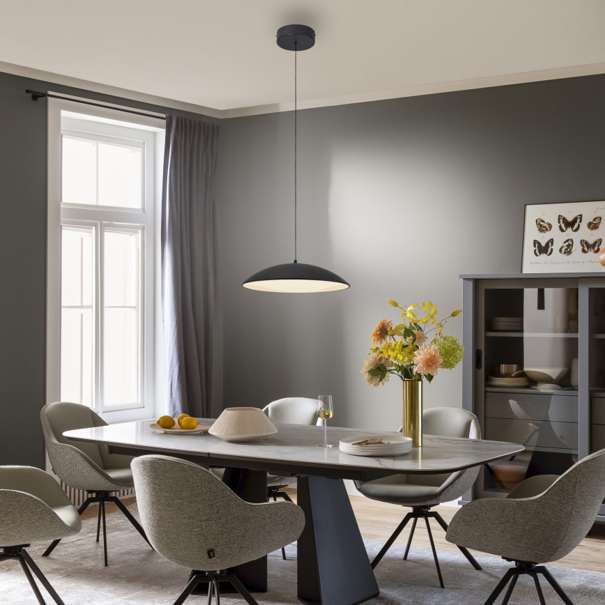 Schöner Wohnen 14606-18 - Димируема LED висяща лампа на кабел LENTE LED/17W/230V, Ø 40 см, черна