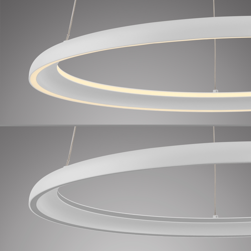 Schöner Wohnen 15570-16 - LED полилей на кабел с функция за димиране QUILLO LED/36W/230V Ø 60 см бял