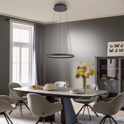 Schöner Wohnen 15570-18 - димируем LED полилей на кабел QUILLO LED/36W/230V Ø 60 см черен