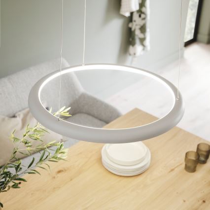 Schöner Wohnen 15570-39 - LED димируема висяща лампа на кабел QUILLO LED/36W/230V Ø 60 см, сива