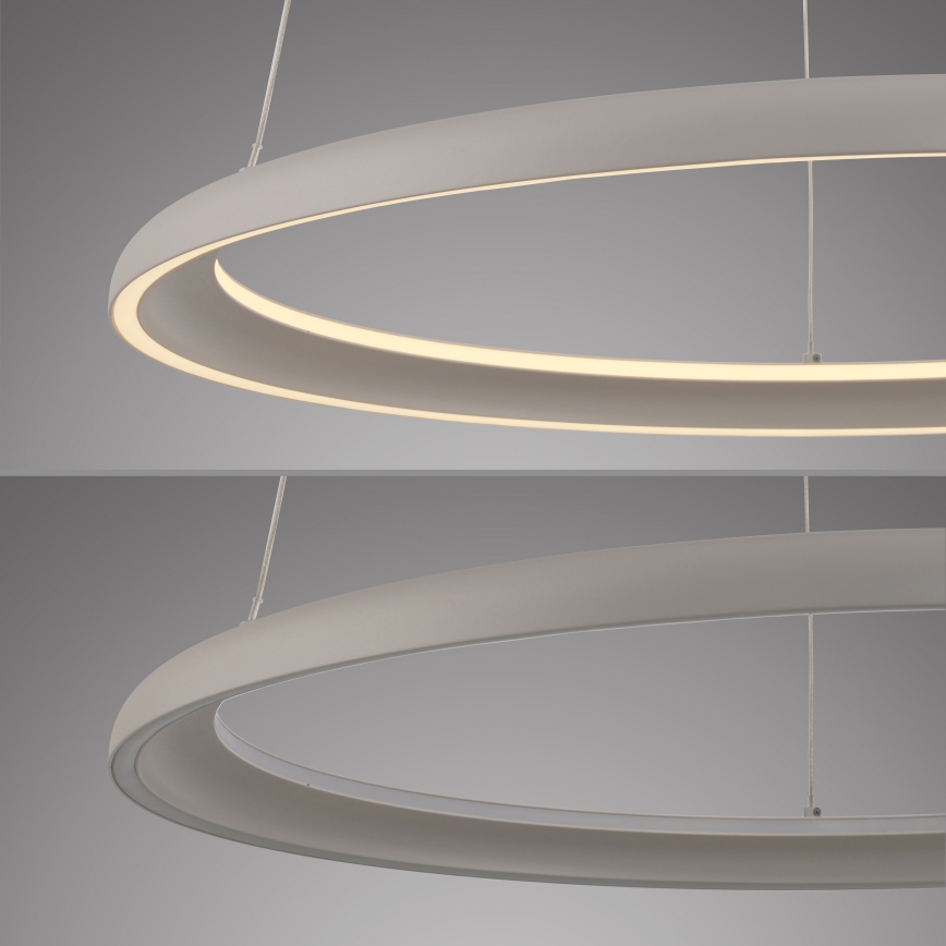 Schöner Wohnen 15570-39 - LED димируема висяща лампа на кабел QUILLO LED/36W/230V Ø 60 см, сива