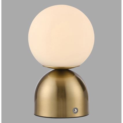 Schöner Wohnen 19218-12 - Сензорно димируема презареждаема настолна лампа RUDI LED/1,2W/5V 3000-6000K 1200 mAh златиста