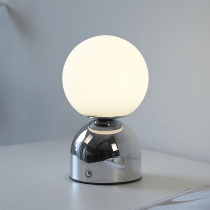 Schöner Wohnen 19218-17 - LED димируема сензорна презареждаема настолна лампа RUDI LED/1,2W/5V 3000-6000K 1200 mAh лъскав хром