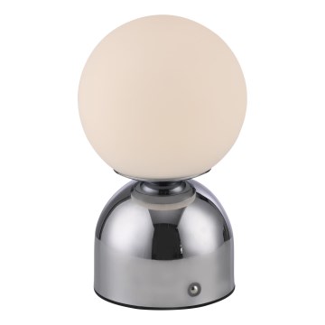 Schöner Wohnen 19218-17 - LED димируема сензорна презареждаема настолна лампа RUDI LED/1,2W/5V 3000-6000K 1200 mAh лъскав хром