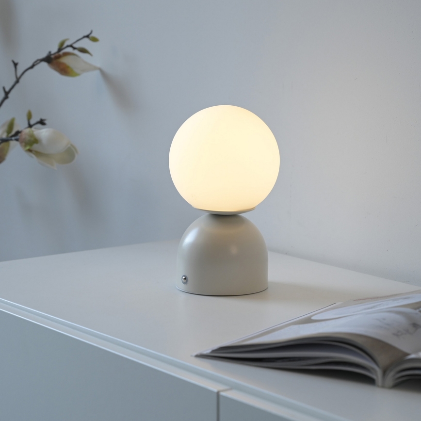 Schöner Wohnen 19218-39 - LED димируема сензорна презареждаема настолна лампа RUDI LED/1,2W/5V 3000-6000K 1200 mAh сива