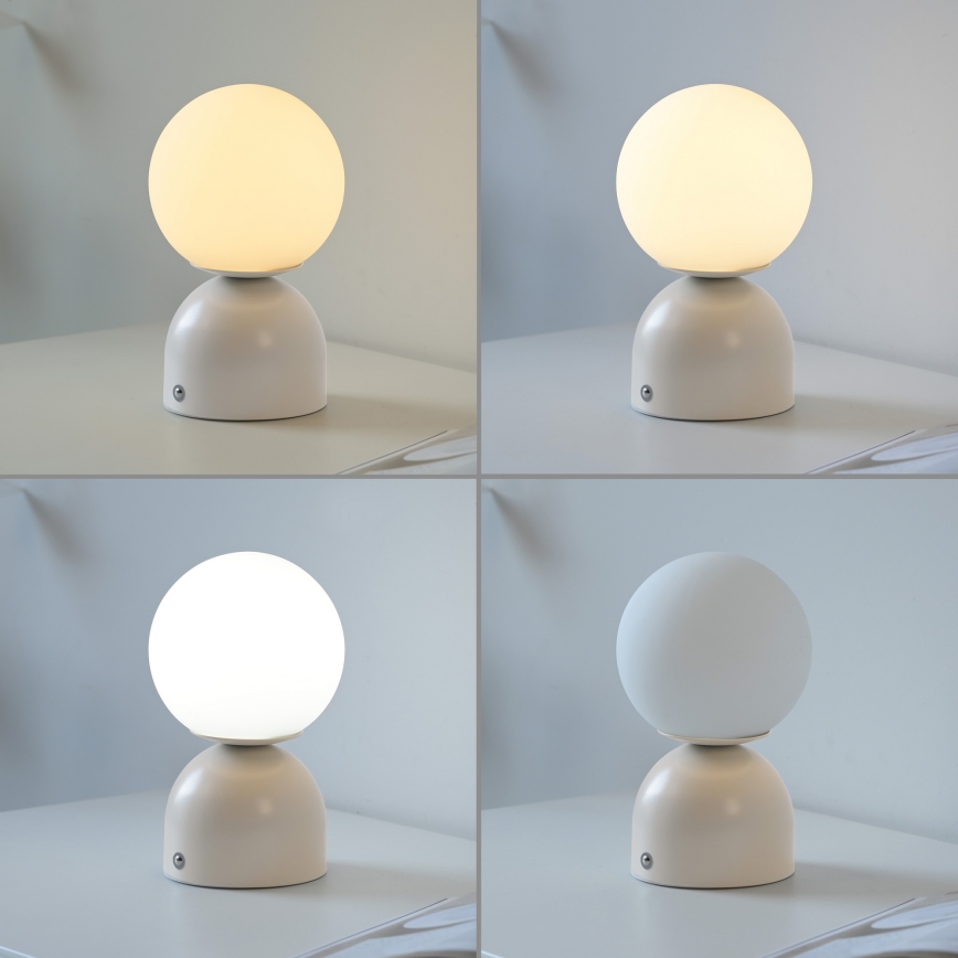 Schöner Wohnen 19218-39 - LED димируема сензорна презареждаема настолна лампа RUDI LED/1,2W/5V 3000-6000K 1200 mAh сива