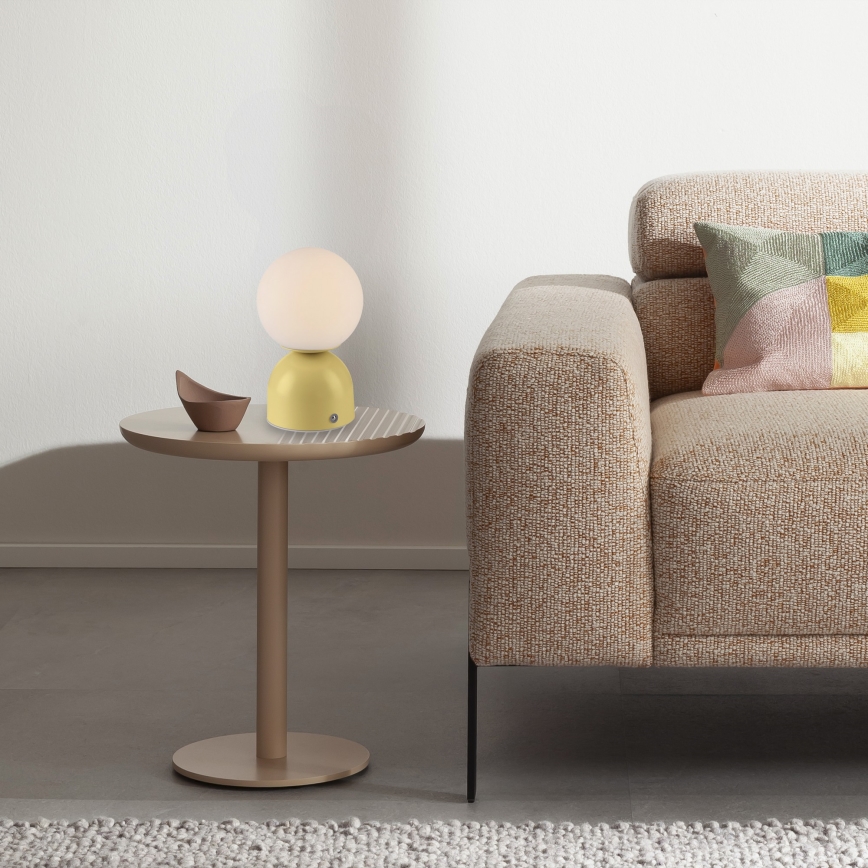 Schöner Wohnen 19218-81 - LED димируема сензорна акумулаторна настолна лампа RUDI LED/1,2W/5V 3000-6000K 1200 mAh жълта