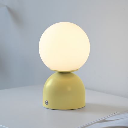 Schöner Wohnen 19218-81 - LED димируема сензорна акумулаторна настолна лампа RUDI LED/1,2W/5V 3000-6000K 1200 mAh жълта