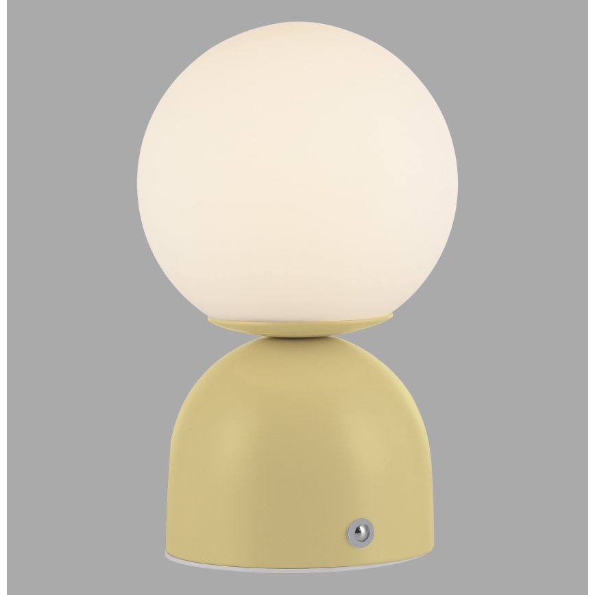 Schöner Wohnen 19218-81 - LED димируема сензорна акумулаторна настолна лампа RUDI LED/1,2W/5V 3000-6000K 1200 mAh жълта