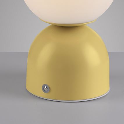 Schöner Wohnen 19218-81 - LED димируема сензорна акумулаторна настолна лампа RUDI LED/1,2W/5V 3000-6000K 1200 mAh жълта