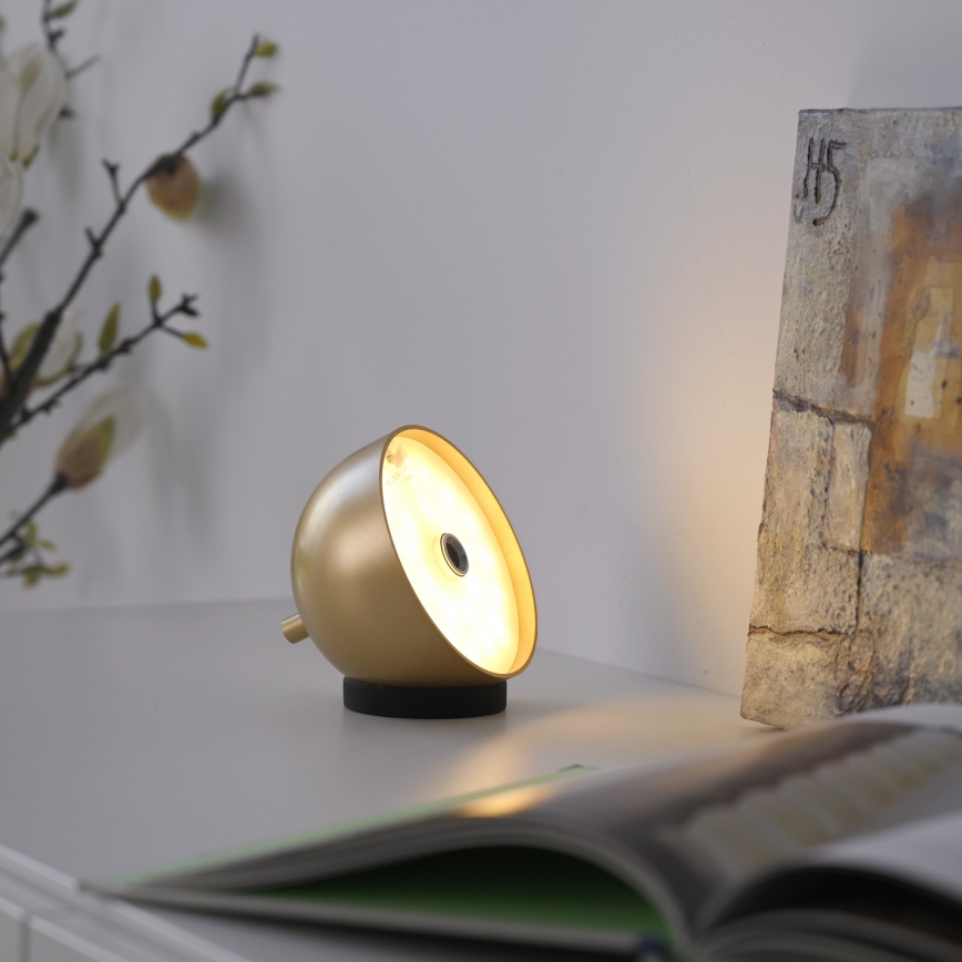 Schöner Wohnen 19244-12 - Димируема сензорна презареждаема външна настолна лампа BELLIS LED/2,5W/5V 2600 mAh IP54 златна