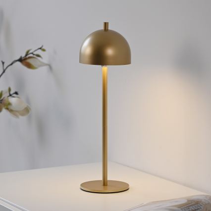 Schöner Wohnen 19244-12 - Димируема сензорна презареждаема външна настолна лампа BELLIS LED/2,5W/5V 2600 mAh IP54 златна