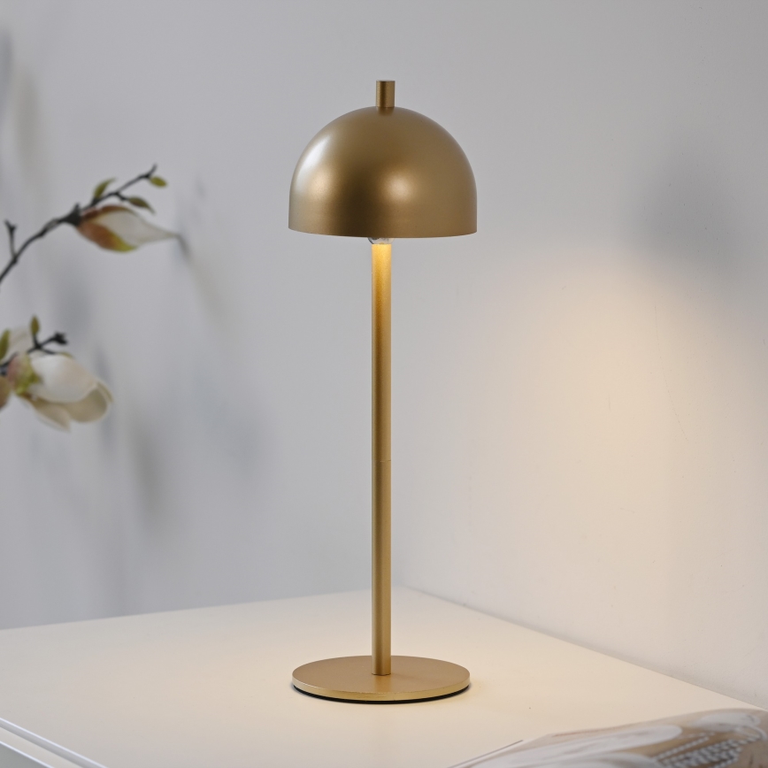 Schöner Wohnen 19244-12 - Димируема сензорна презареждаема външна настолна лампа BELLIS LED/2,5W/5V 2600 mAh IP54 златна