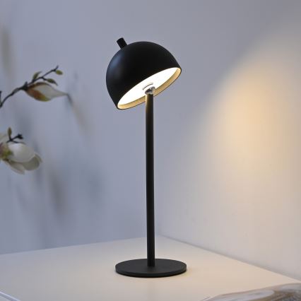 Schöner Wohnen 19244-18 - Димируема сензорна презареждаема външна настолна лампа BELLIS LED/2,5W/5V 2600 mAh IP54 черна