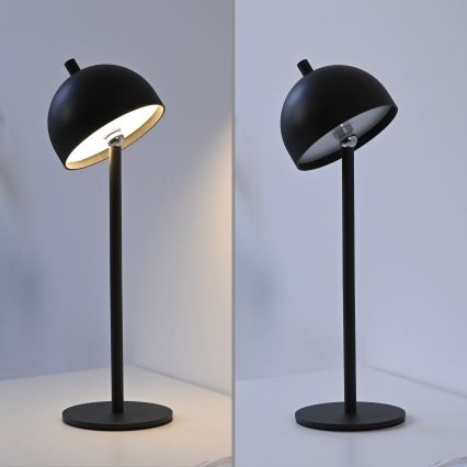 Schöner Wohnen 19244-18 - Димируема сензорна презареждаема външна настолна лампа BELLIS LED/2,5W/5V 2600 mAh IP54 черна