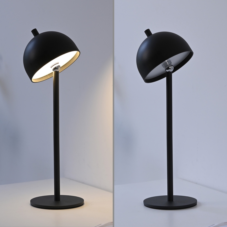 Schöner Wohnen 19244-18 - Димируема сензорна презареждаема външна настолна лампа BELLIS LED/2,5W/5V 2600 mAh IP54 черна