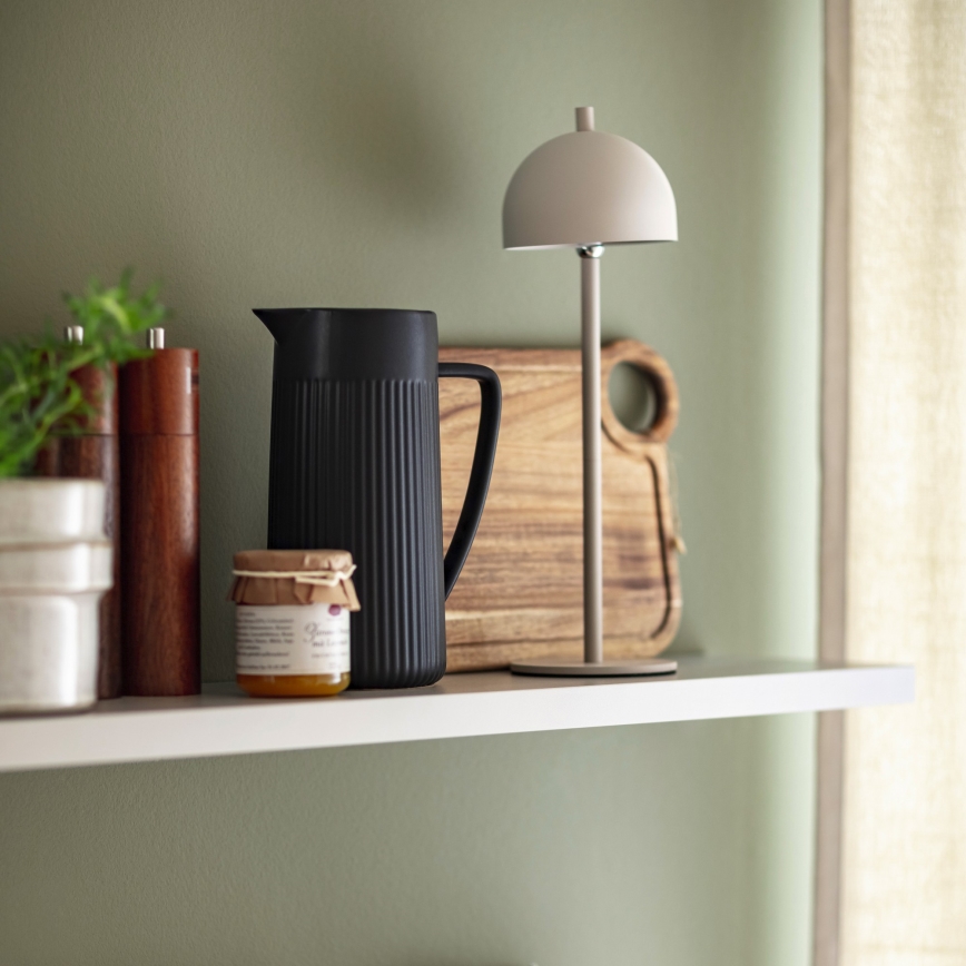 Schöner Wohnen 19244-39 - LED димируема сензорна презареждаема външна настолна лампа BELLIS LED/2,5W/5V 2600 mAh IP54 сива