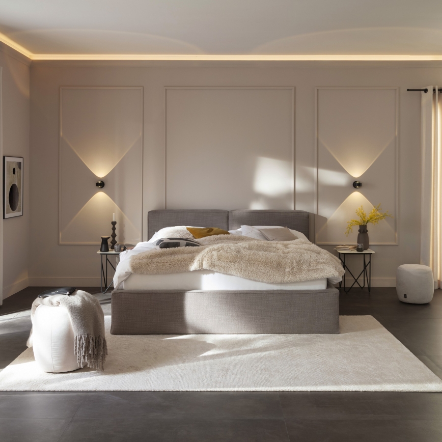 Schöner Wohnen 19331-18 - LED стенно осветително тяло CHIA 2xLED/2W/230V черно