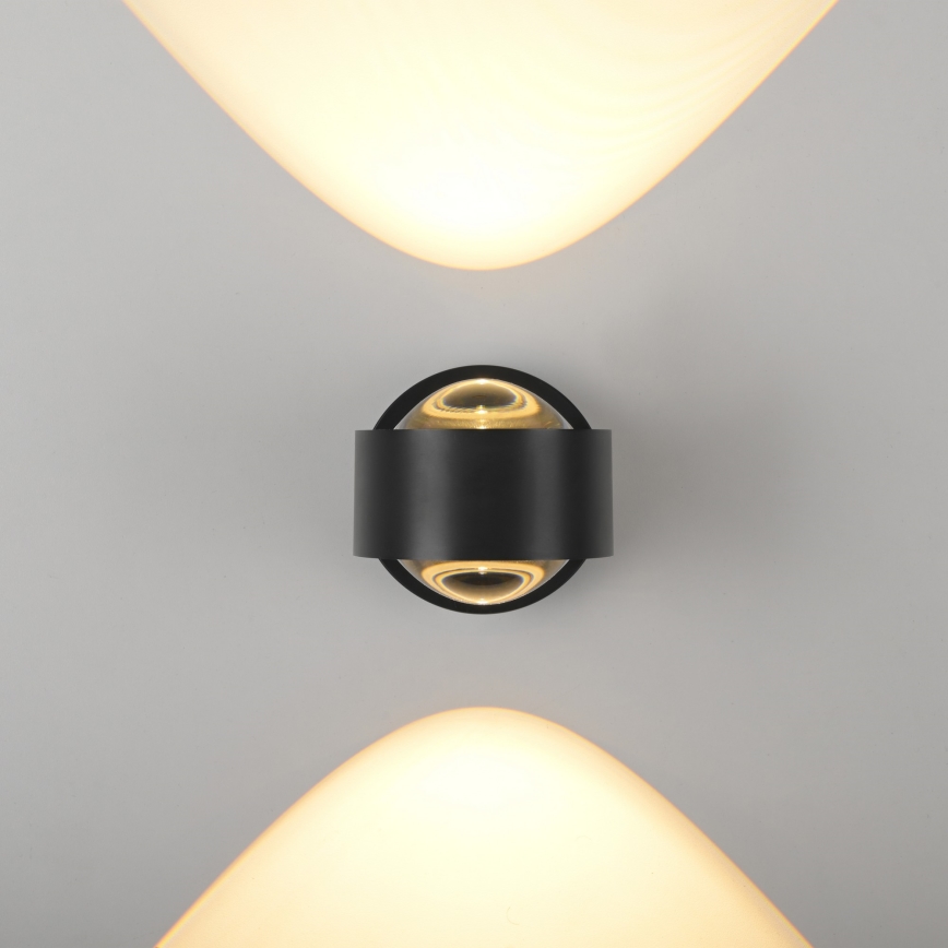 Schöner Wohnen 19331-18 - LED стенно осветително тяло CHIA 2xLED/2W/230V черно