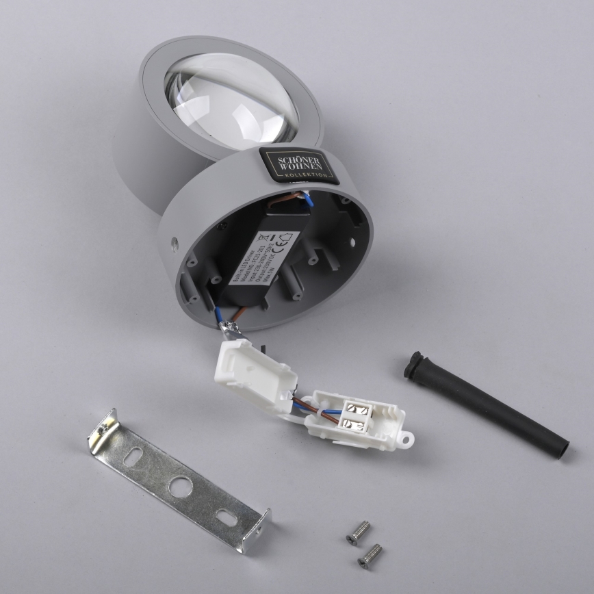 Schöner Wohnen 19331-21 - LED стенно осветително тяло CHIA 2xLED/2W/230V антрацит