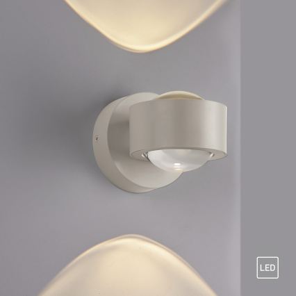 Schöner Wohnen 19331-39 - LED стенен аплик CHIA 2xLED/2W/230V сив