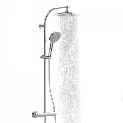 Schütte 60046 - Душ комплект с термостатен смесител MADURA FRESH, лъскав хром